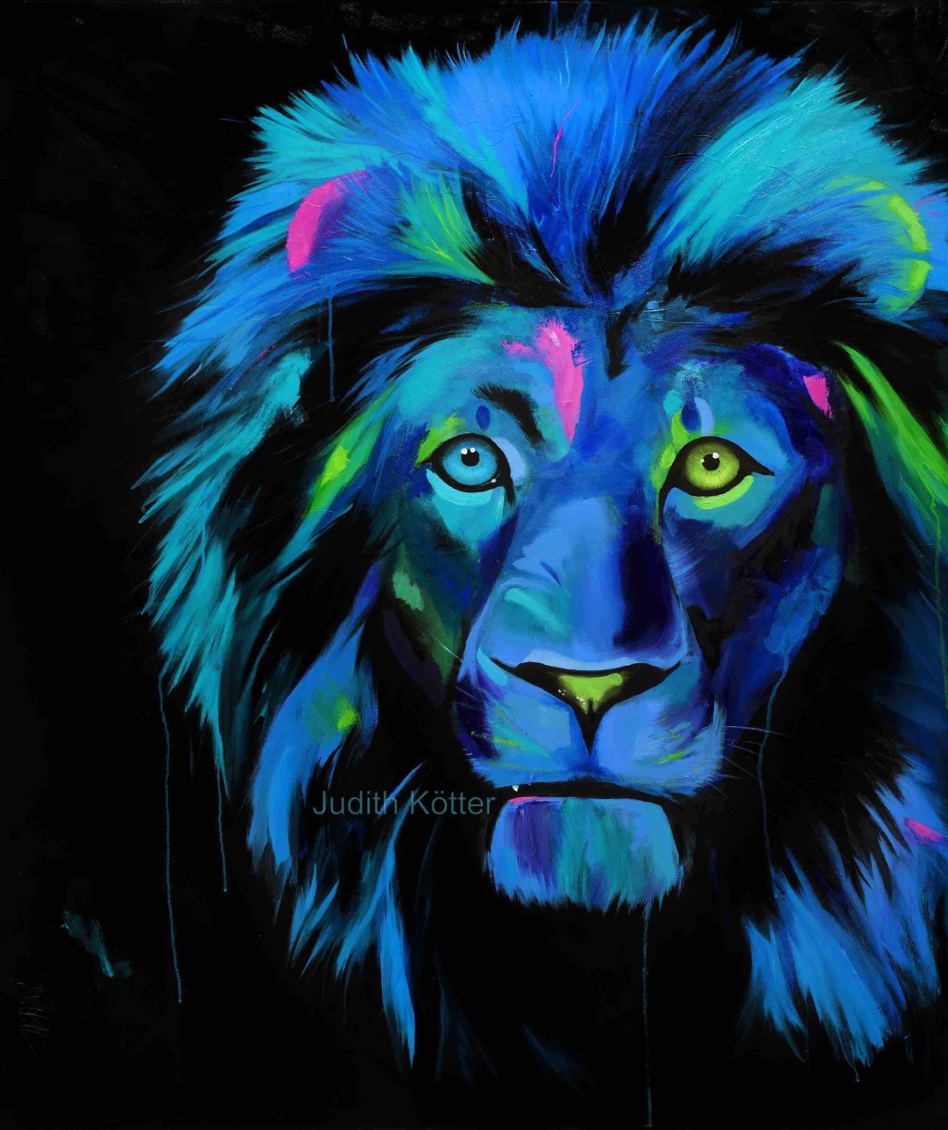 „Top-Predator: Löwe“, 120x100 cm, Öl auf Leinwand, 2018